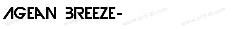 Agean Breeze字体转换